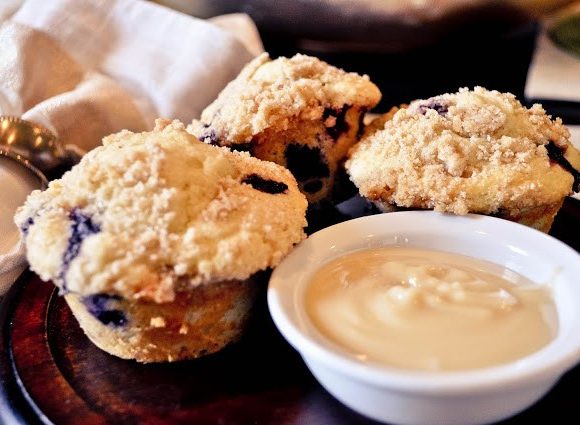 Blueberry Muffins with Maple Butter