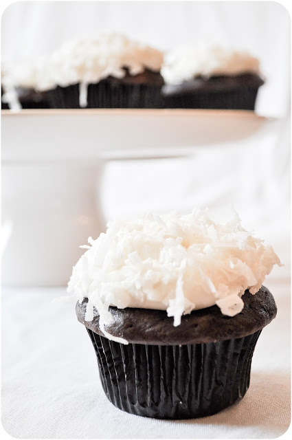 Chocolate and Coconut Cupcakes | www.lemon-sugar.com
