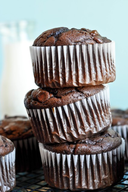 Giant Chocolate Muffins