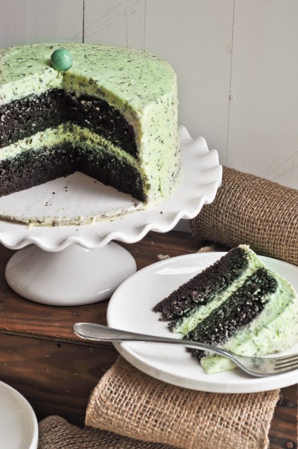 Mint Chocolate Chip Cake