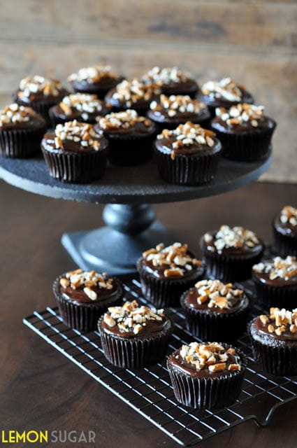 Beer and Pretzel Cupcakes