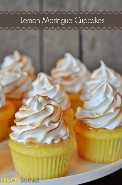 Lemon Meringue Cupcakes - Lemon Sugar