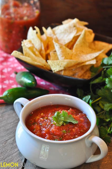 Restaurant Style Salsa | www.lemon-sugar.com