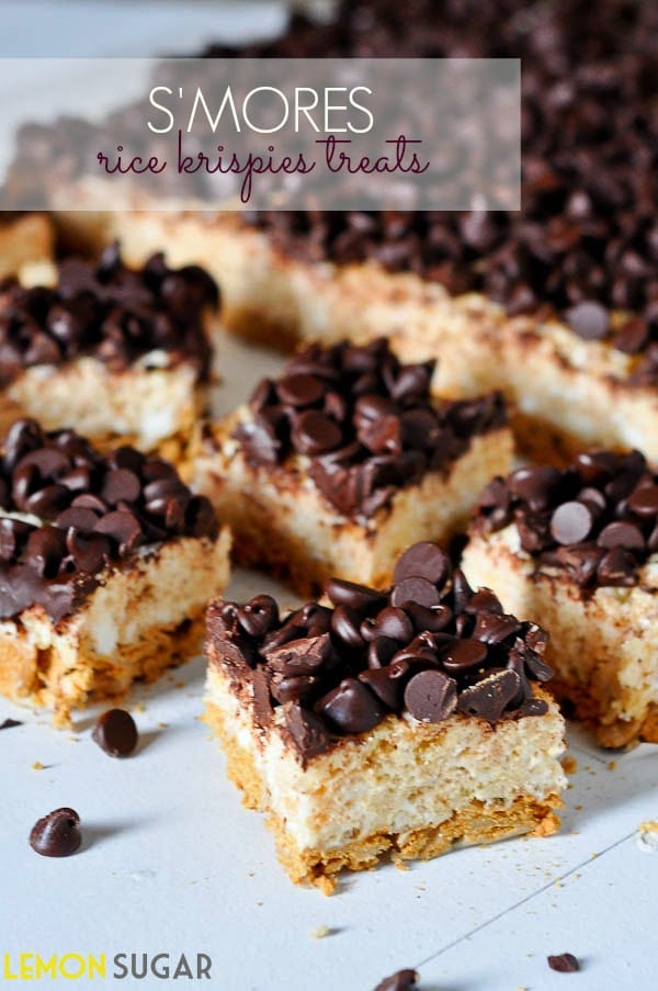 S'mores Rice Krispies Treats - Lemon Sugar