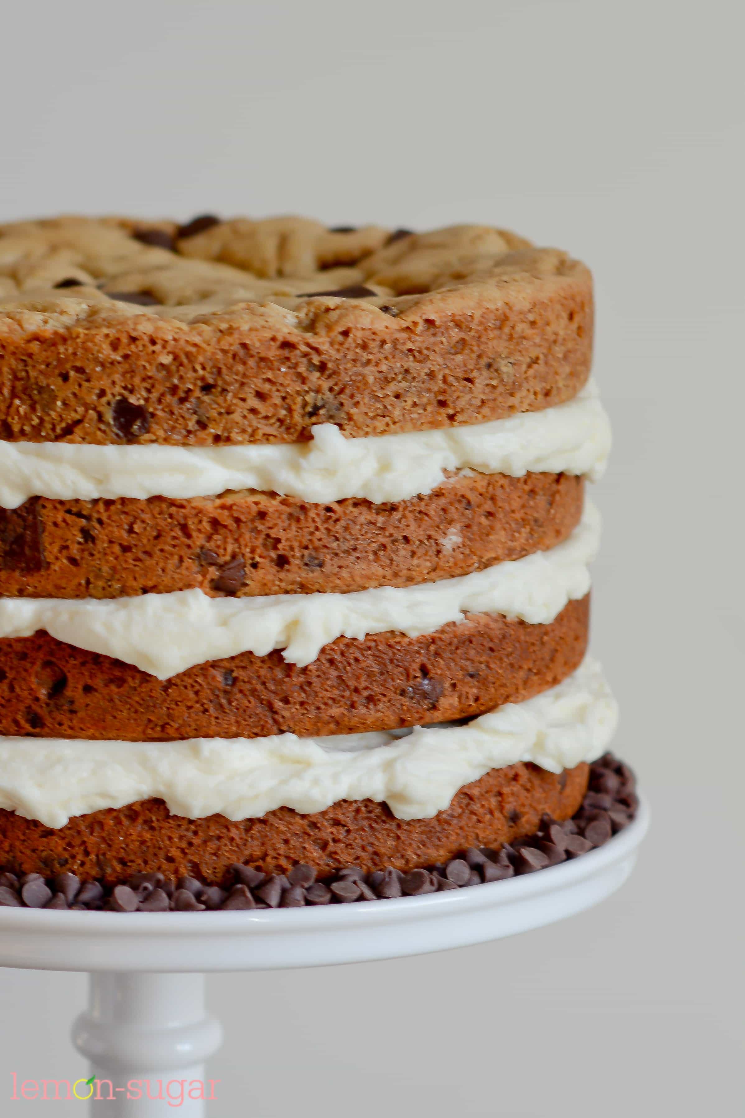 Chocolate Chip Cookie Layer Cake