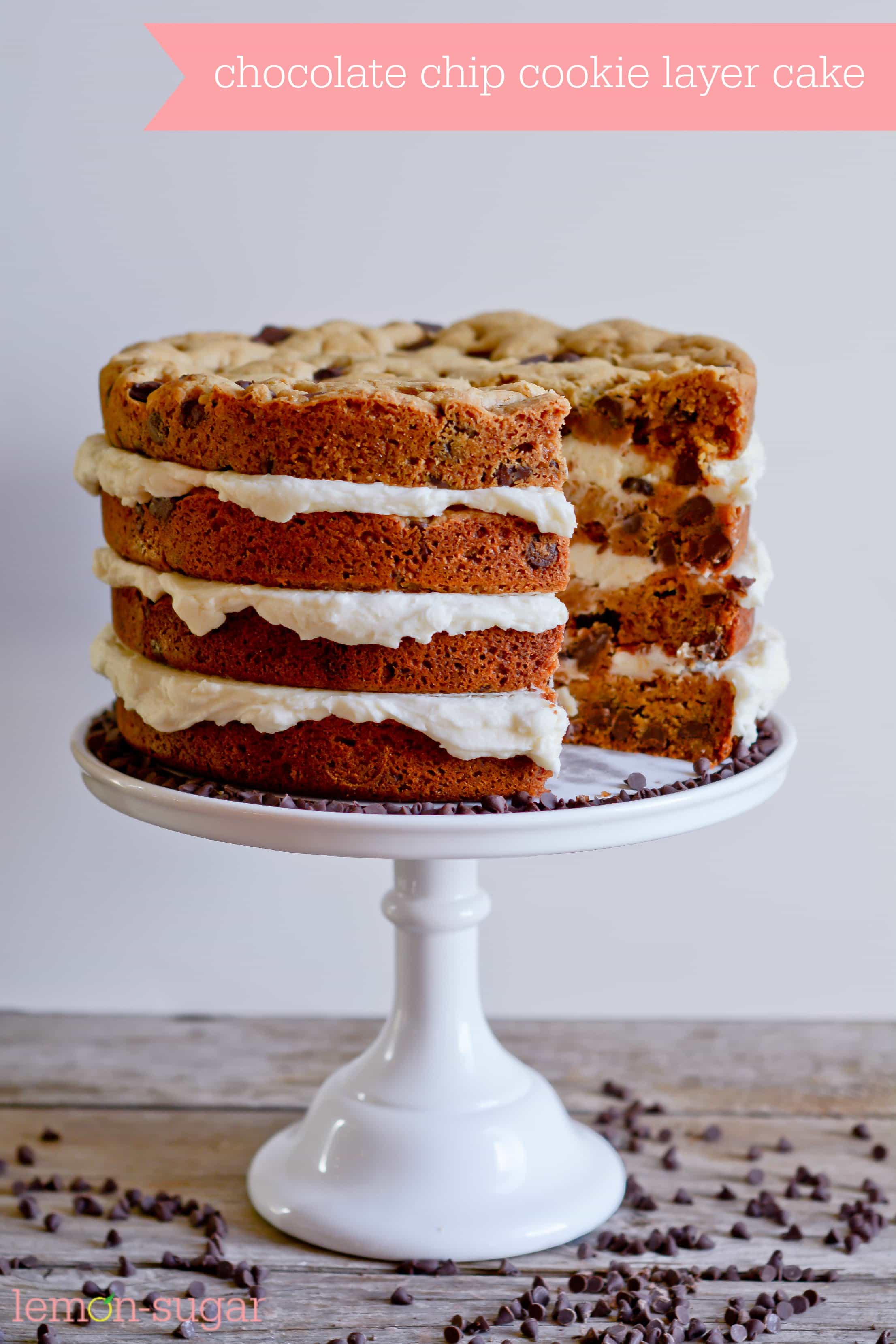 chocolate chip cookie cake