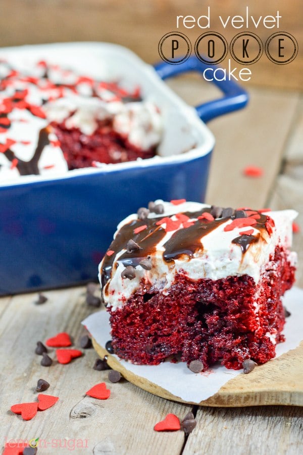 Red Velvet Poke Cake Lemon Sugar