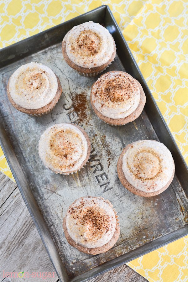 Snickerdoodle Cupcakes | lemon-sugar.com