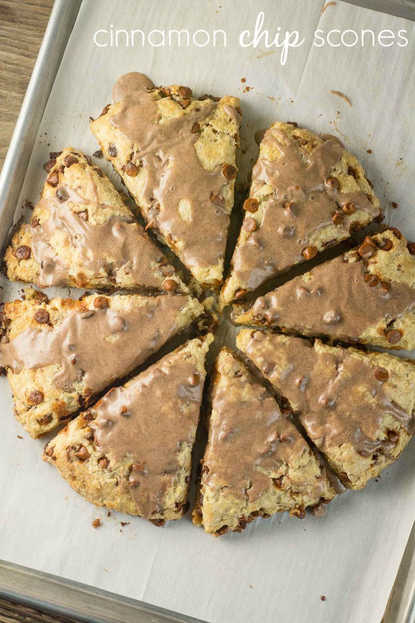 Cinnamon Chip Scones | lemon-sugar.com