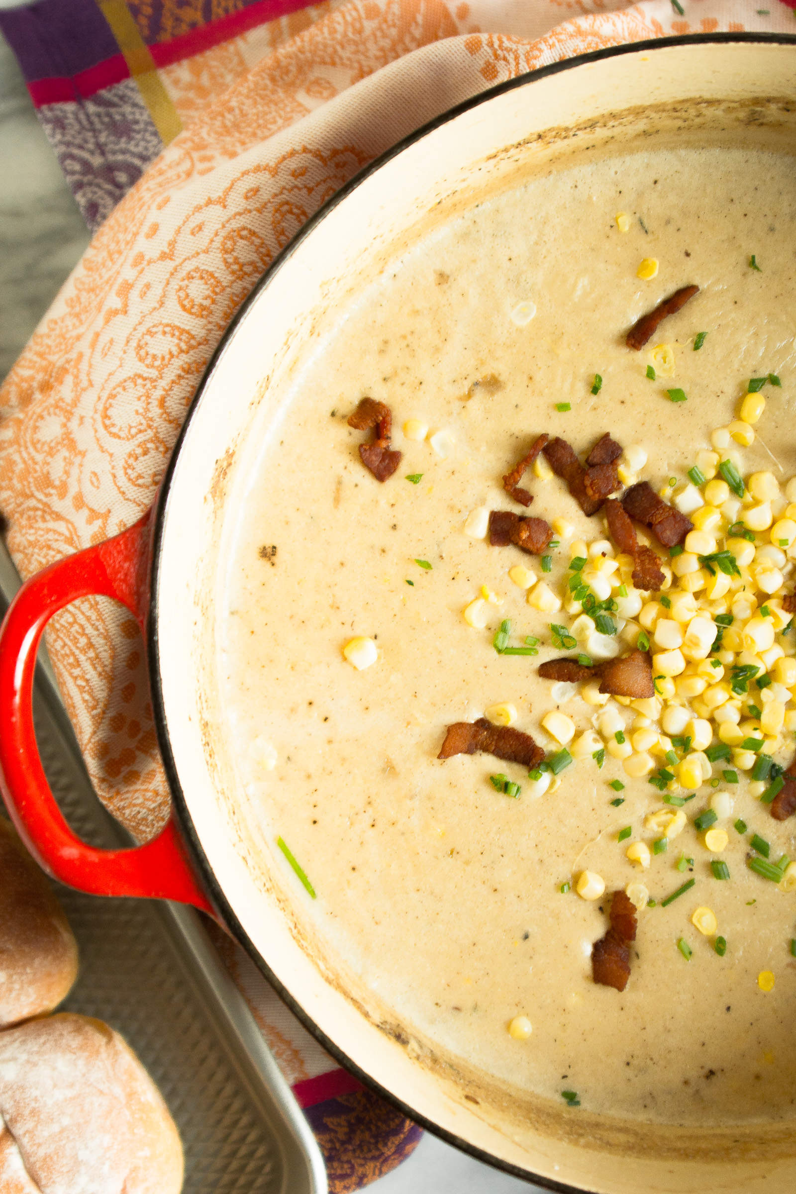 Summer Corn & Bacon Chowder - lemon-sugar.com